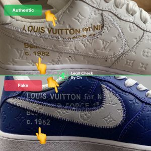 How To Spot Fake Nike Air Force 1 Louis Vuitton - Legit Check By Ch