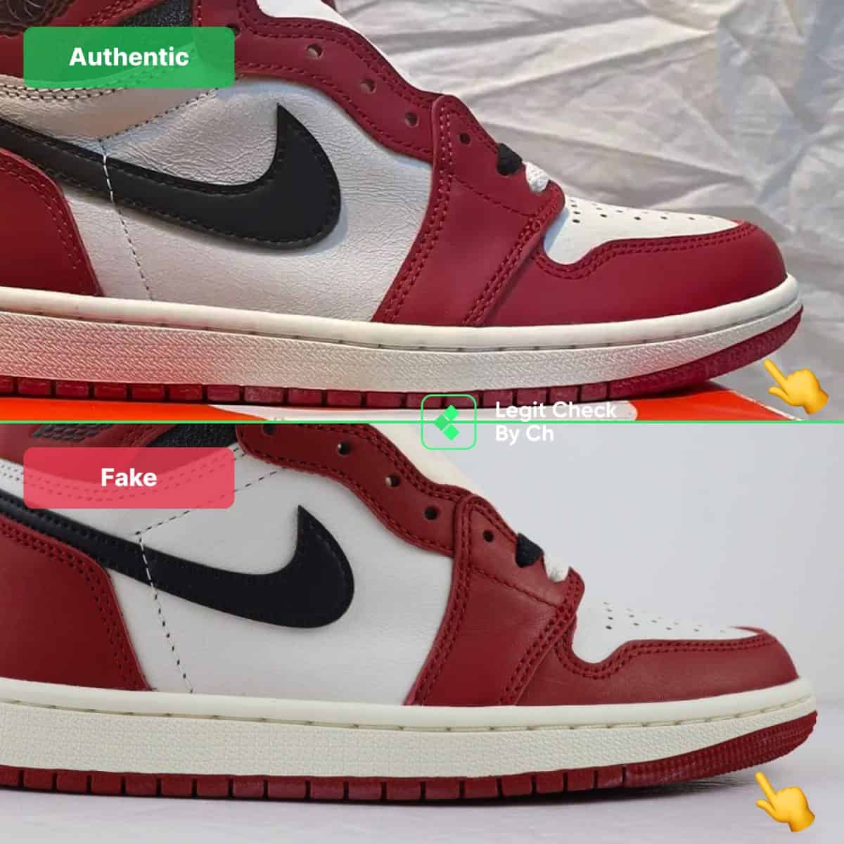 How To Spot Fake Air Jordan 1 Lost And Found