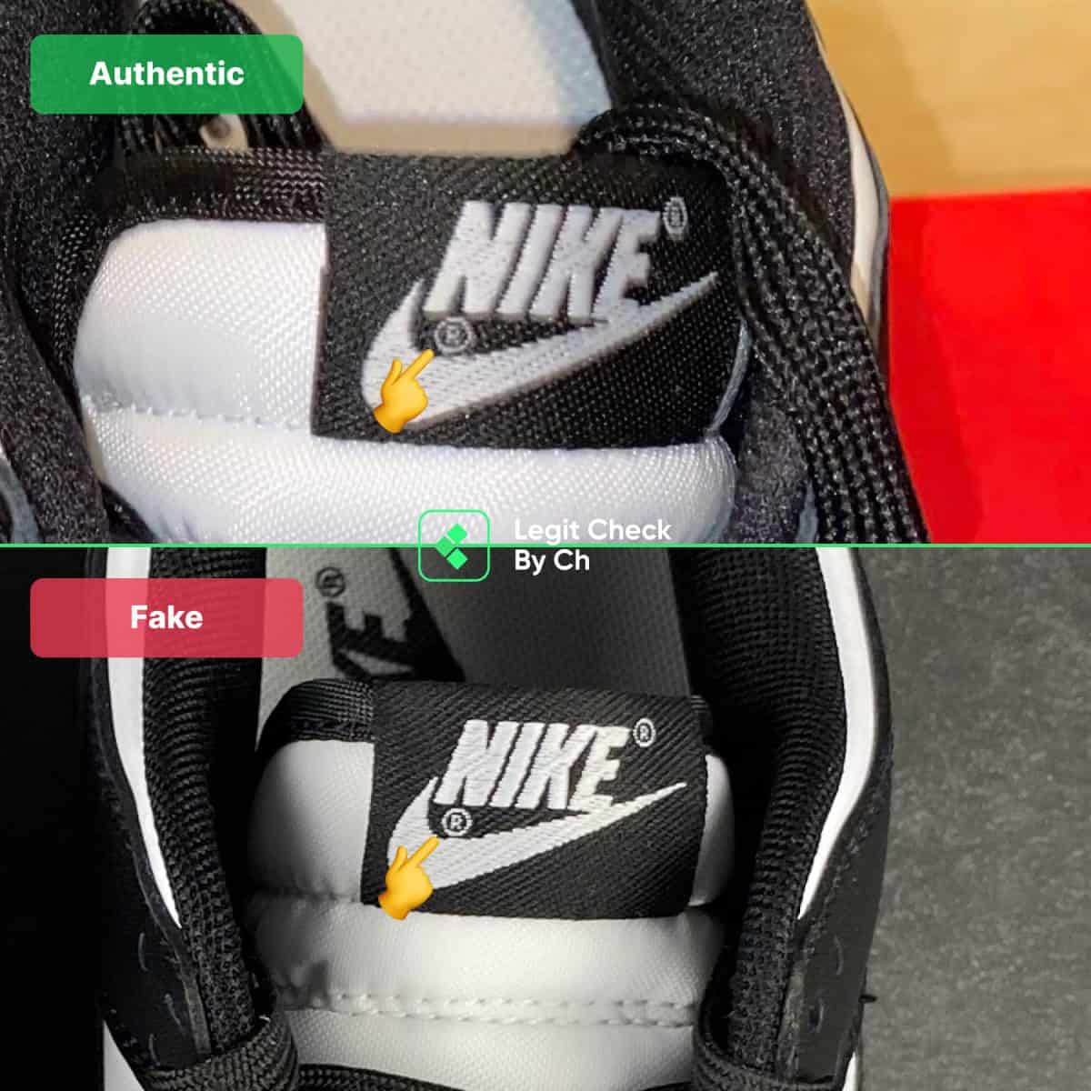 Nike Dunk Low Черный Белый Legit Check