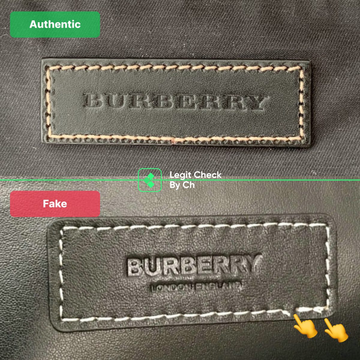 Burberry Bag Interior Label