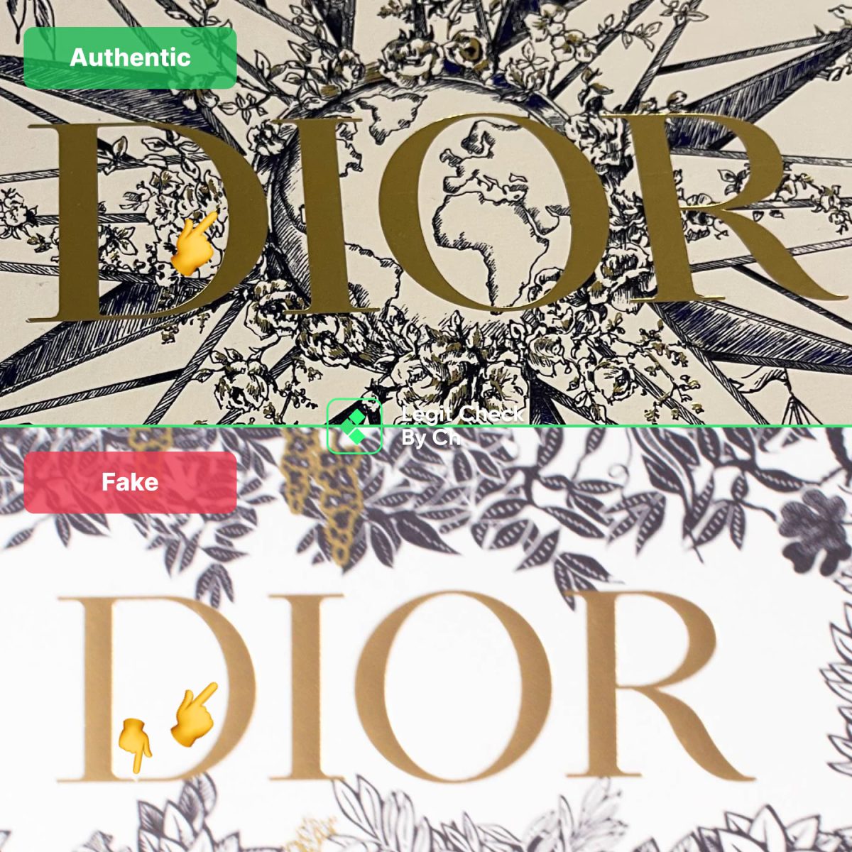 Dior bag - Real vs fake Boxes