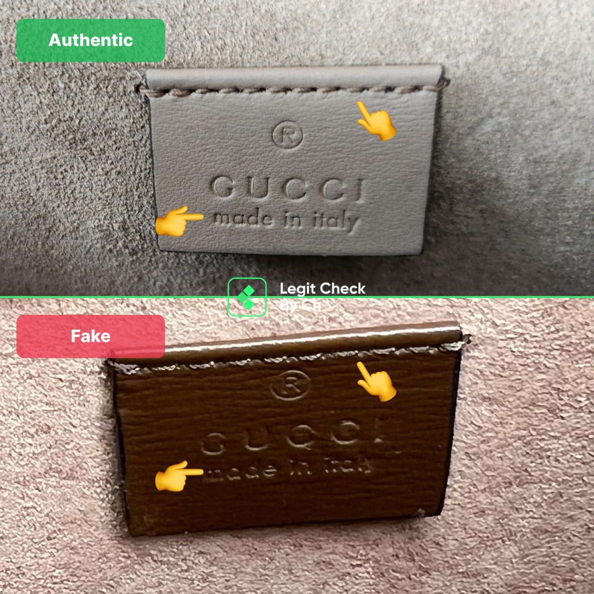 Gucci Bag Interior Label