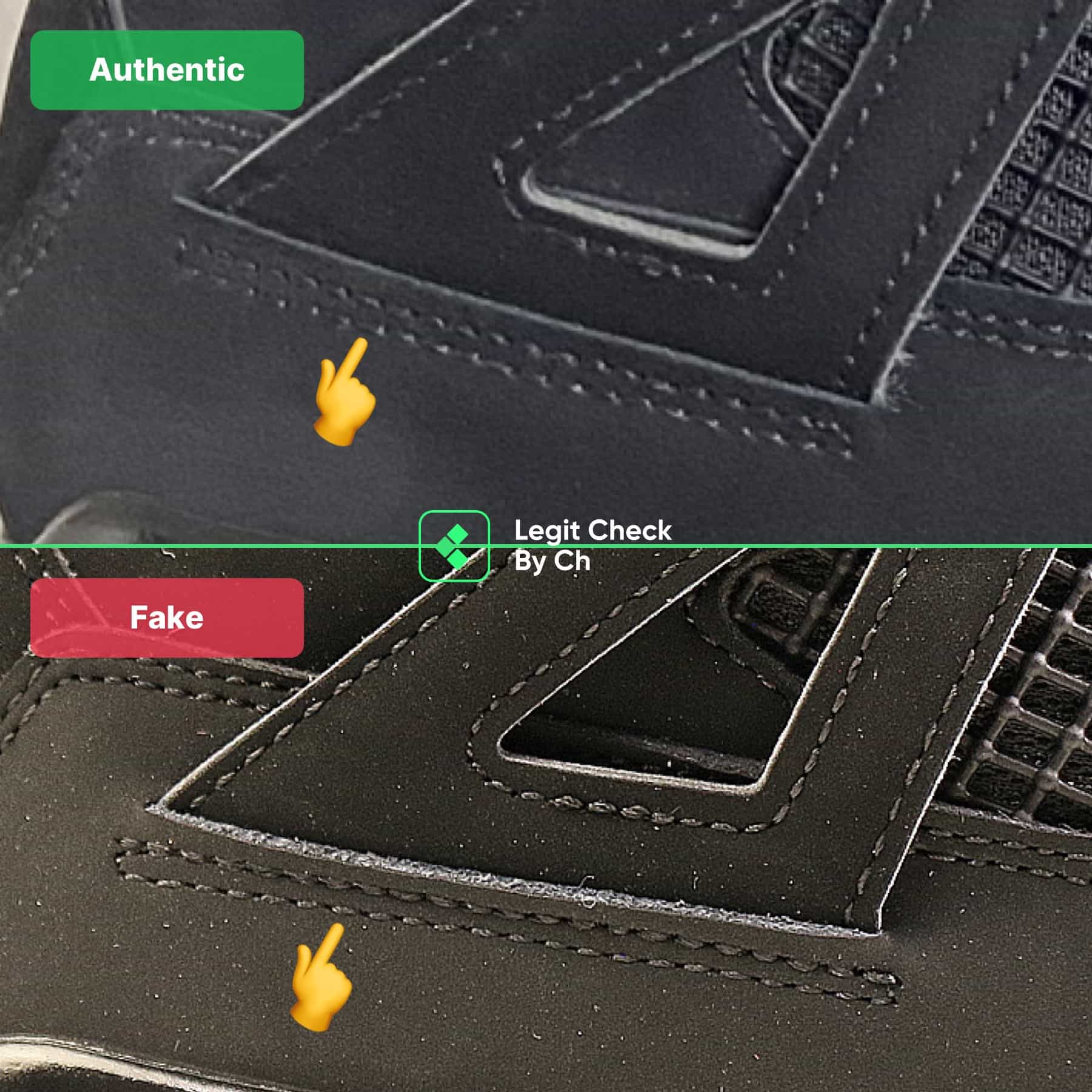 Best Real VS Fake Jordan 4 Black Cat! 