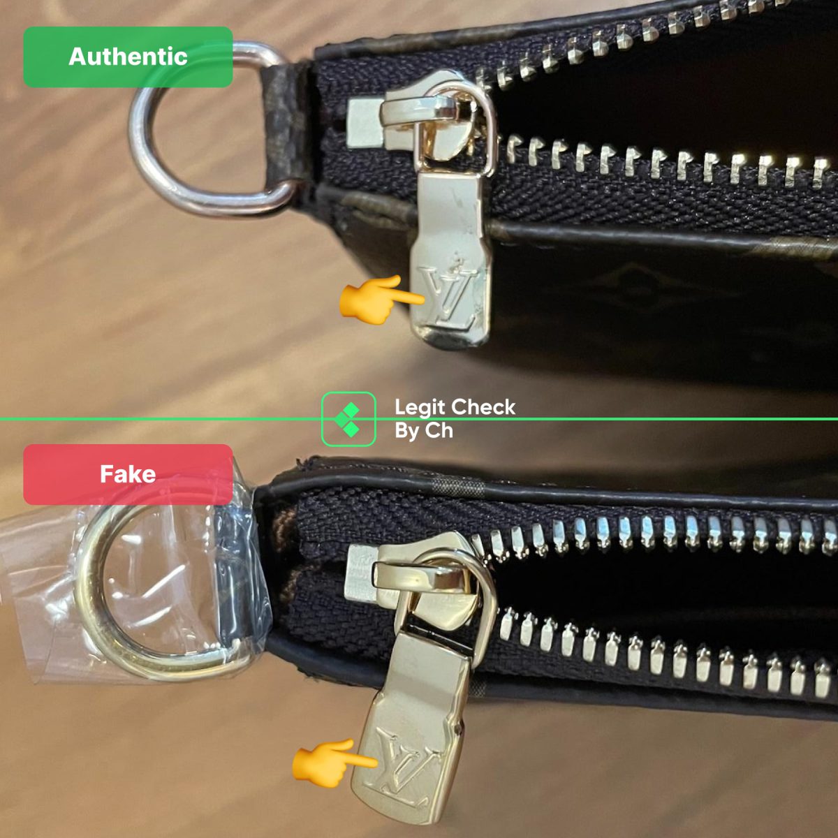 Louis Vuitton Bag Fake Vs Real Zipper