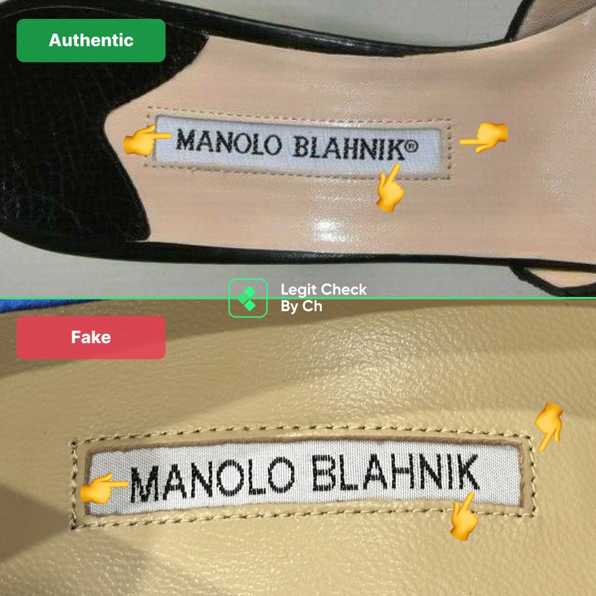 Manolo Blahnik Heels - Insole