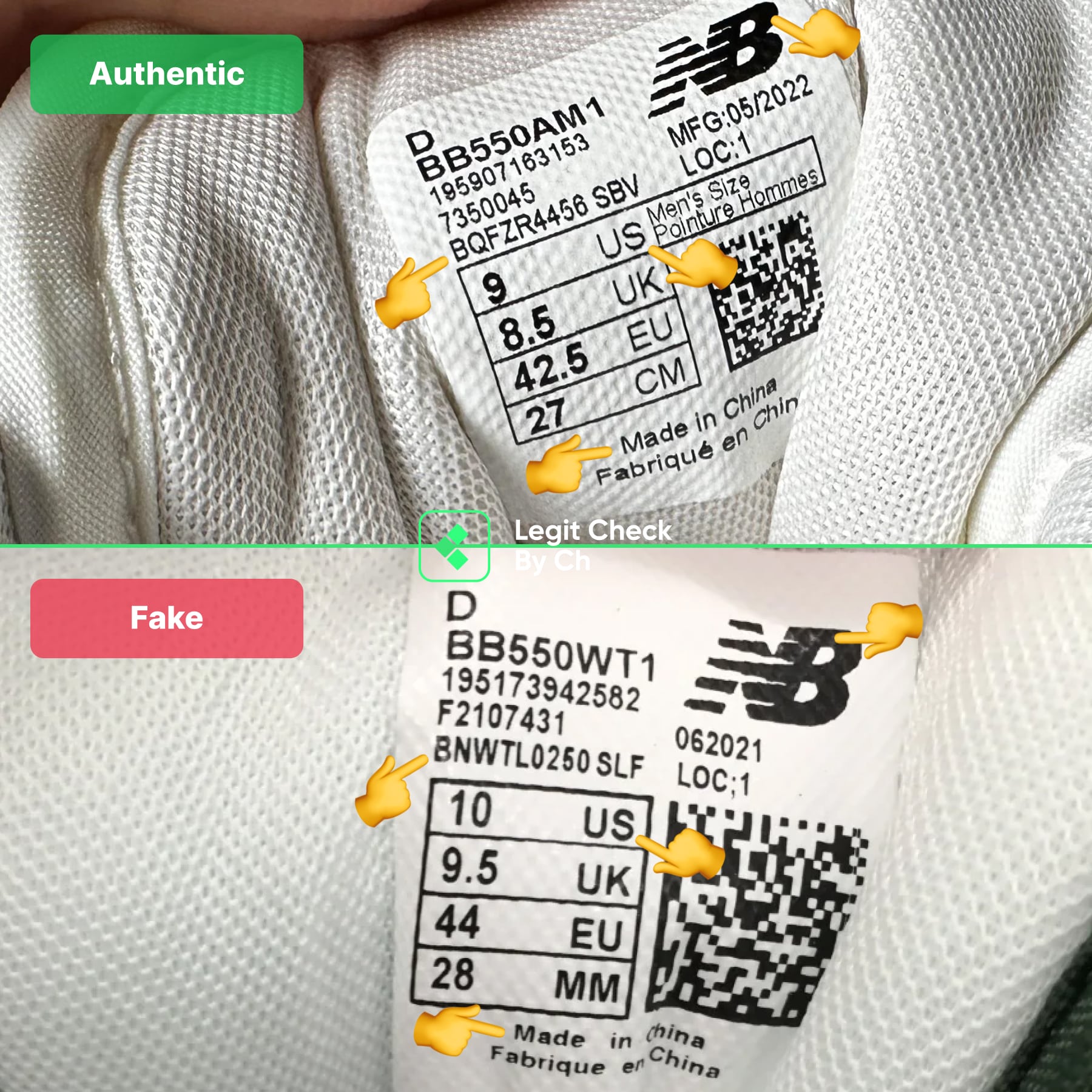 New Balance 550 Real Vs Fake: Can You Tell? (2024) - Legit Check By Ch