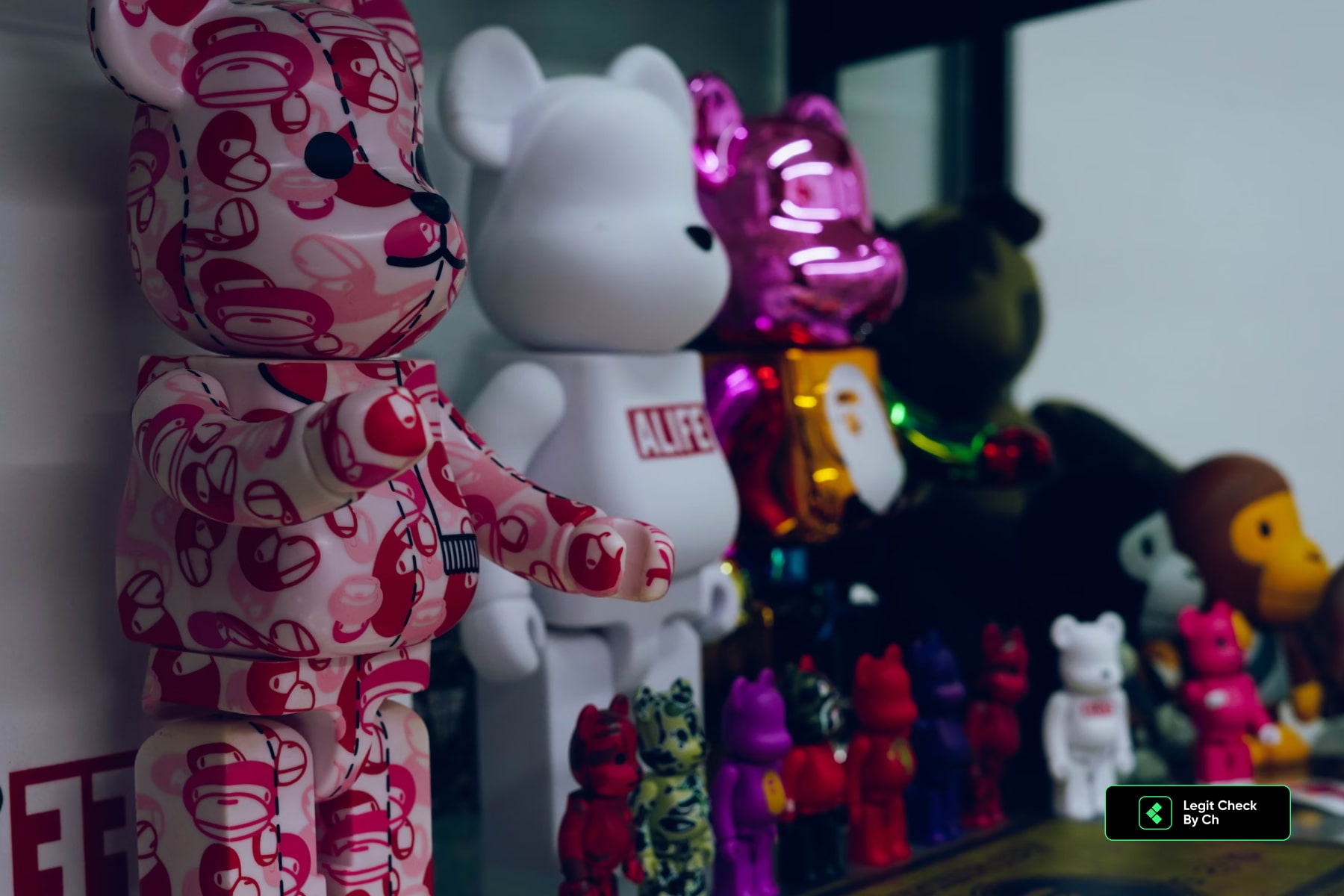 Collection of Bearbrick figures