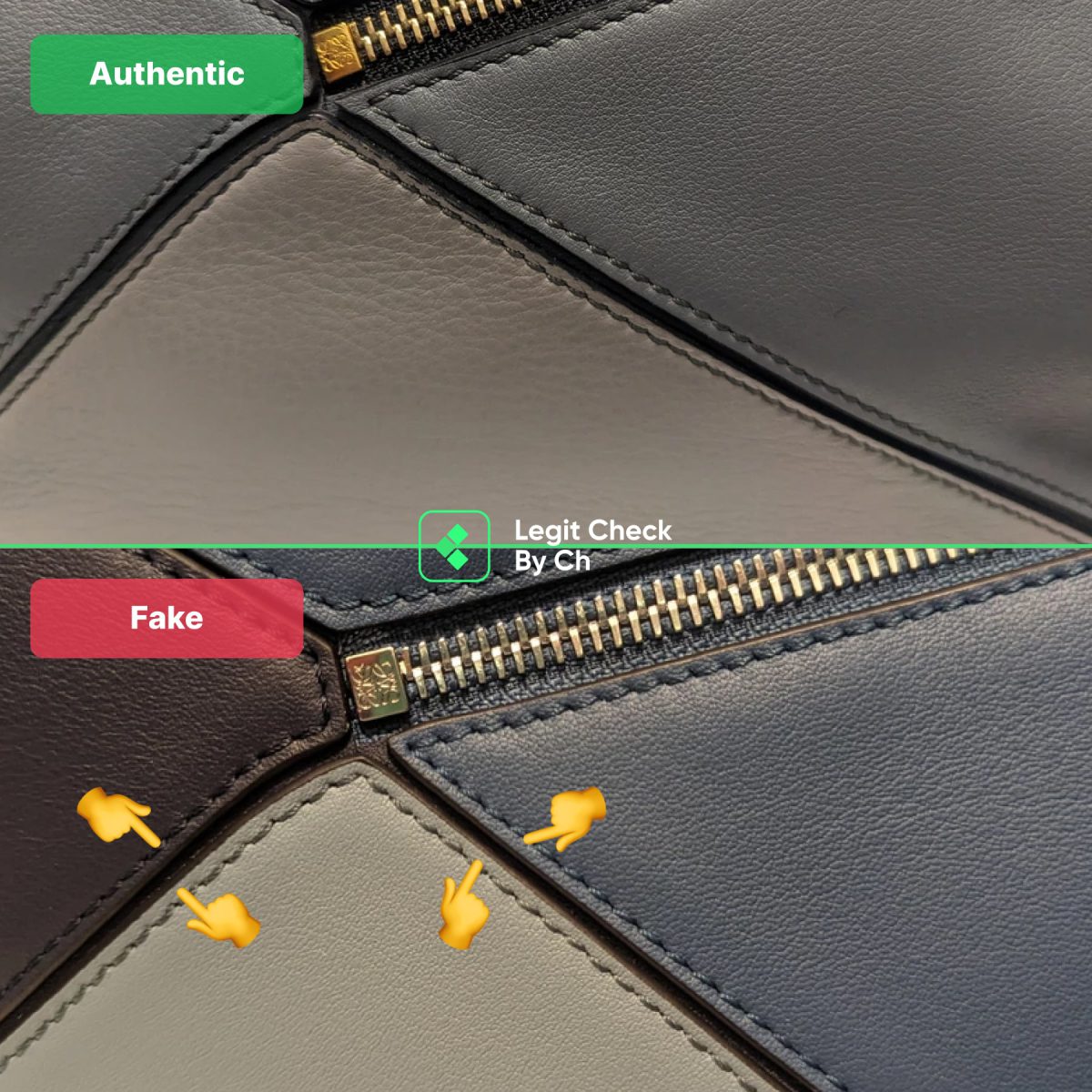 Loewe Bag Fake Vs Real Leather Fitment