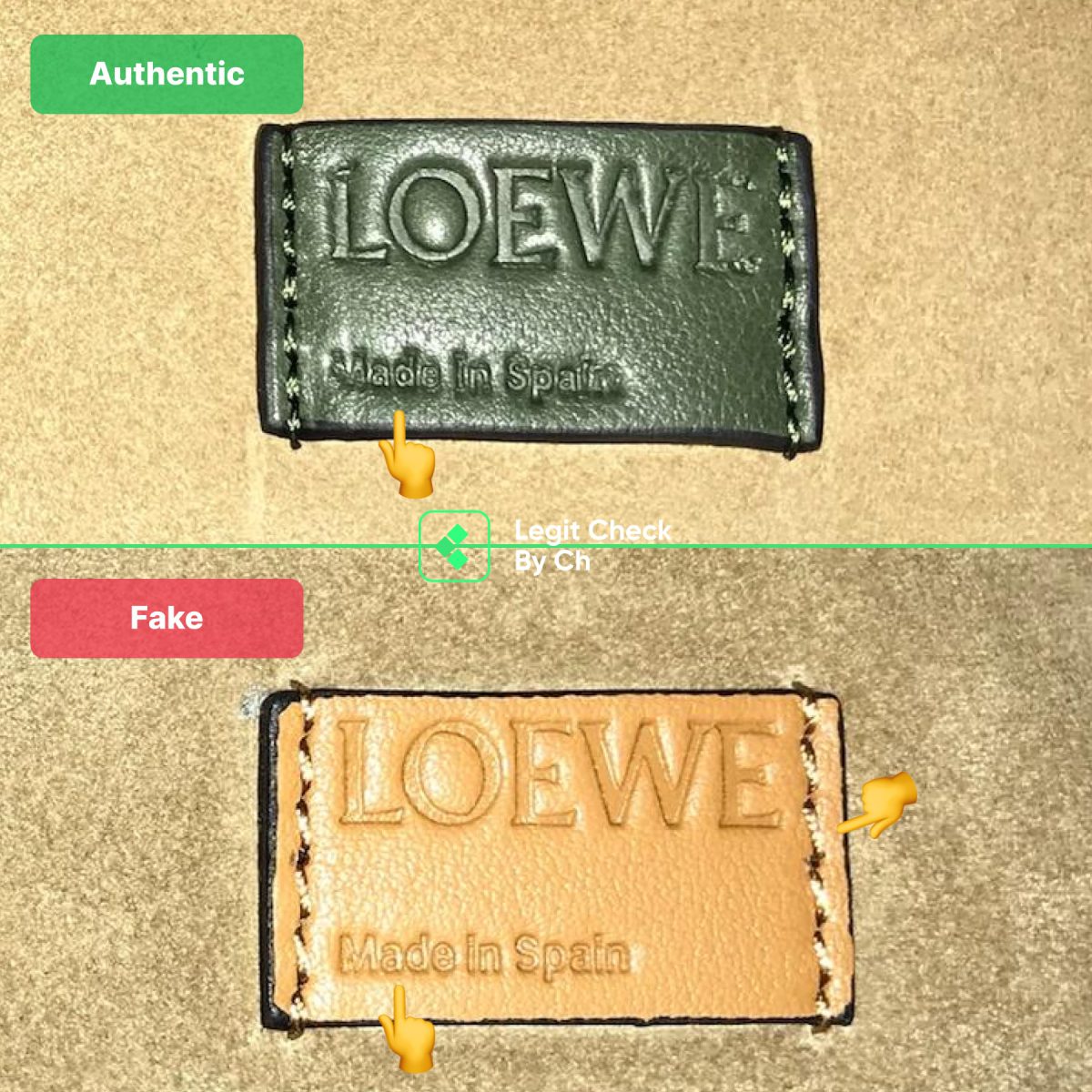 Loewe Bag Fake Vs Real Label