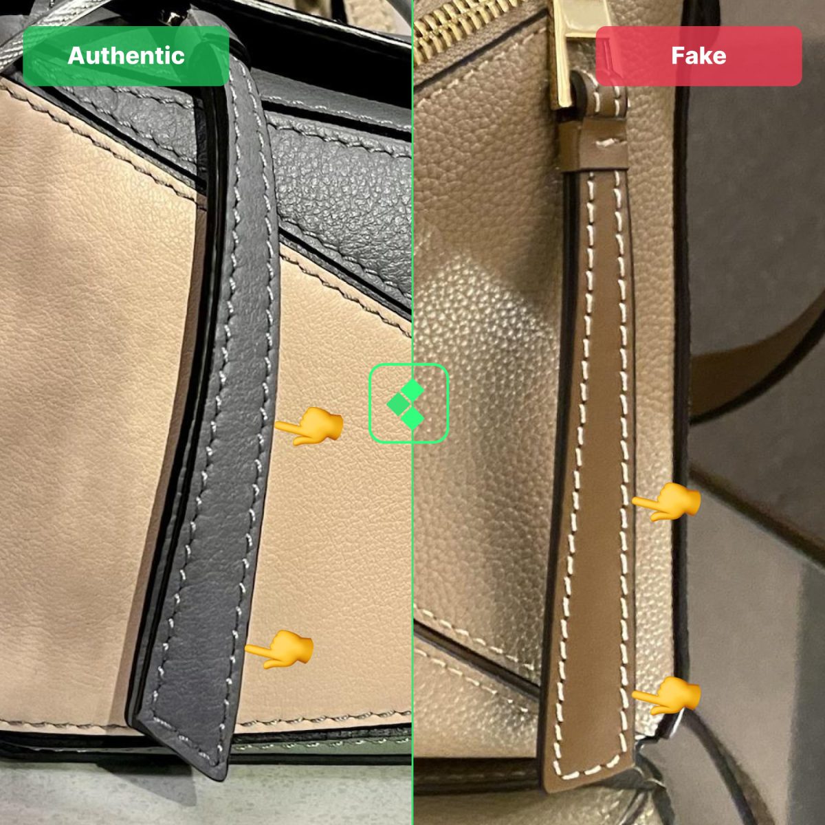 Loewe Bag Fake Vs Real Zipper