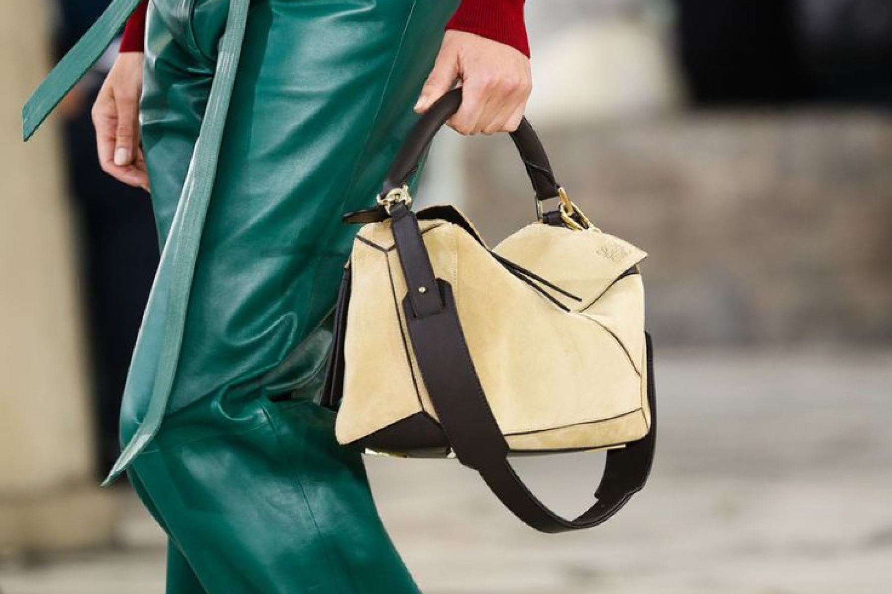 Woman holding a Loewe bag