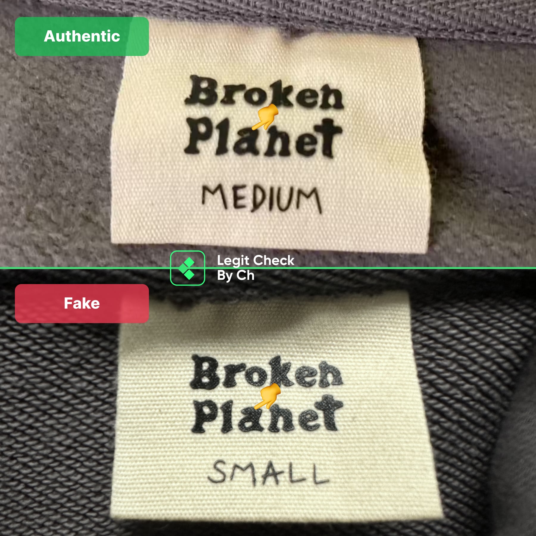 Broken Planet: How To Spot A Fake Hoodie (2024)