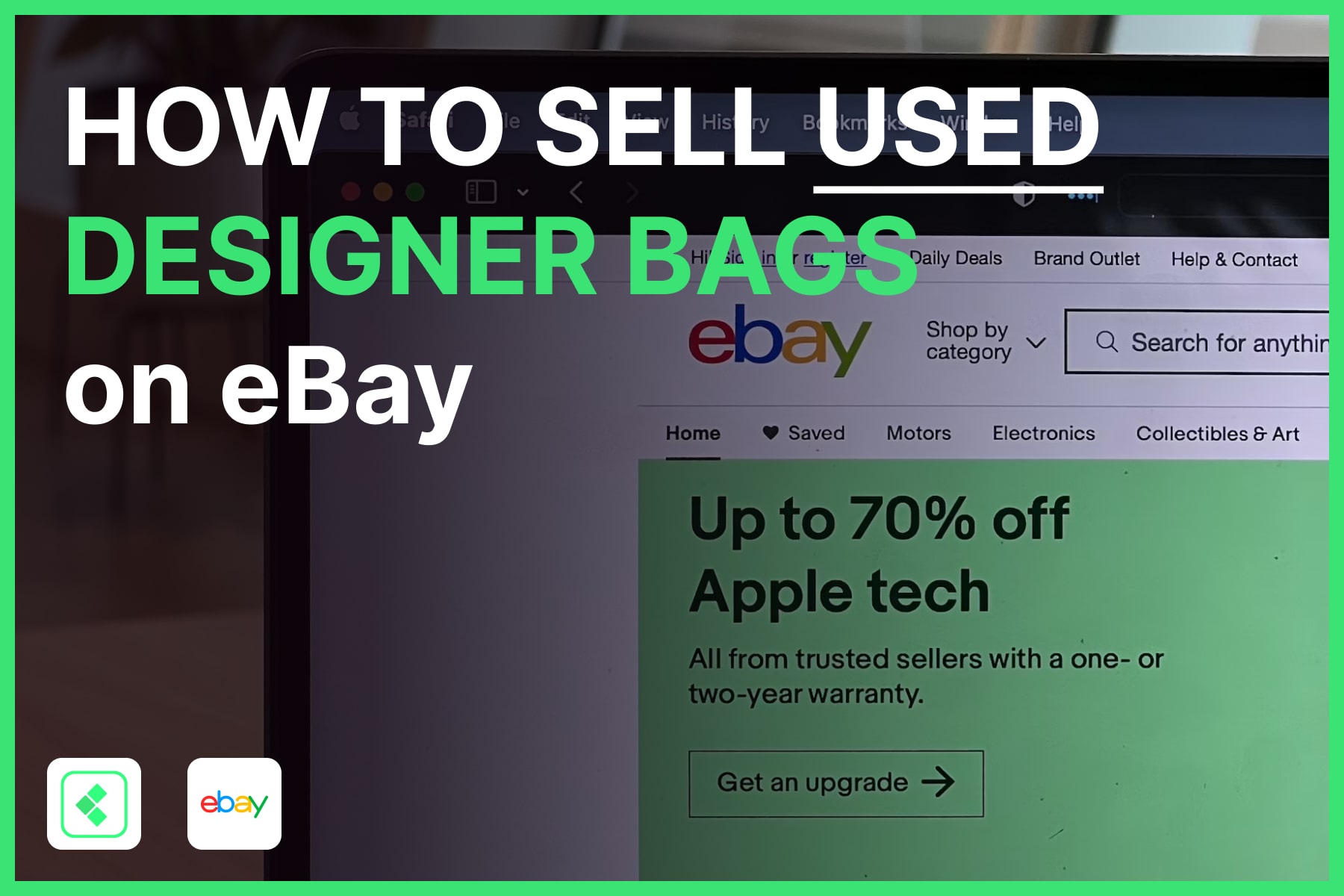 How to sell used designer bags on eBay