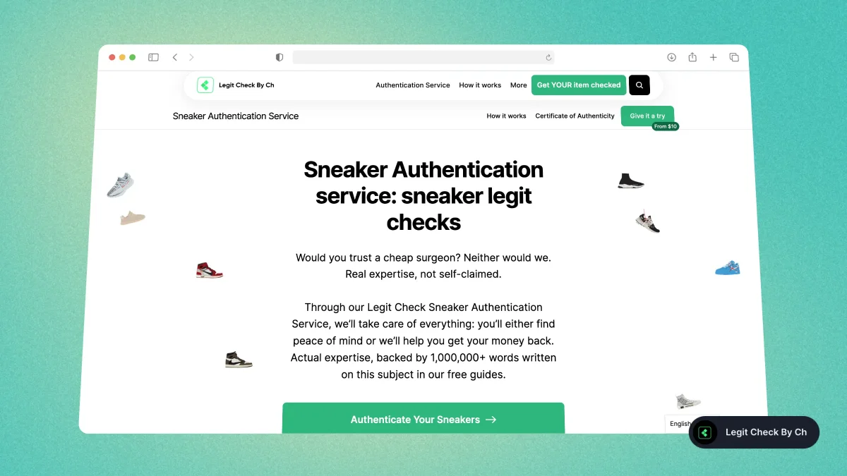 Sneaker Authentication Service