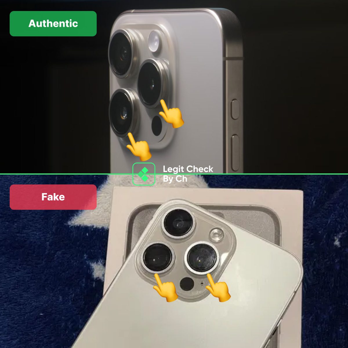 iPhone 15 Pro Fake VS Real Comparison: Cameras