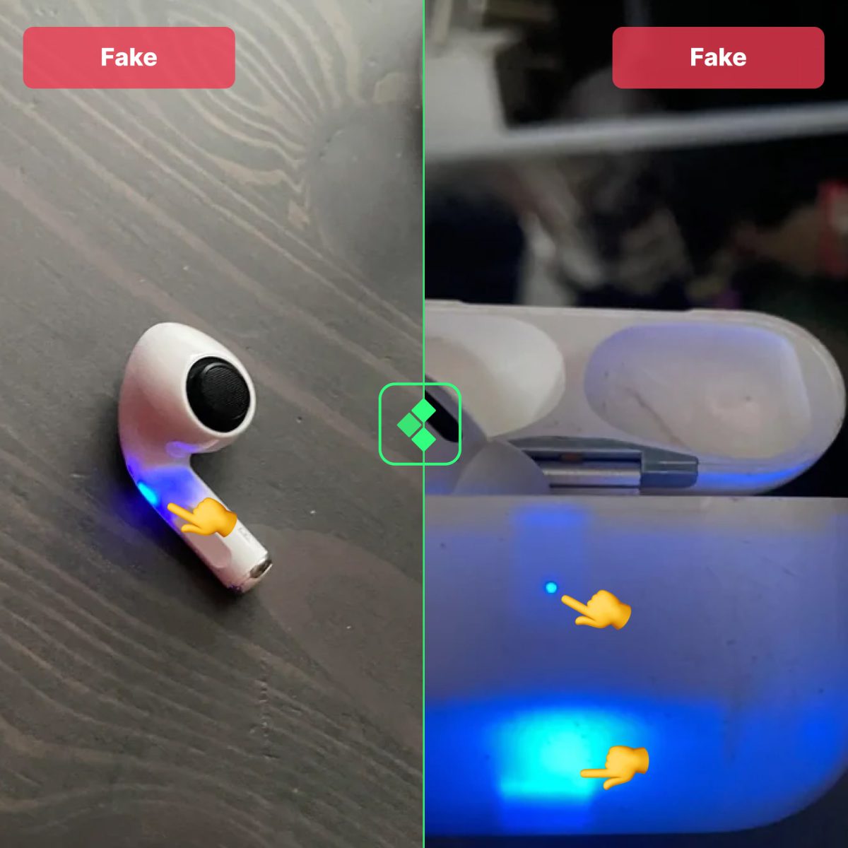 Fake AirPods 3 Lights