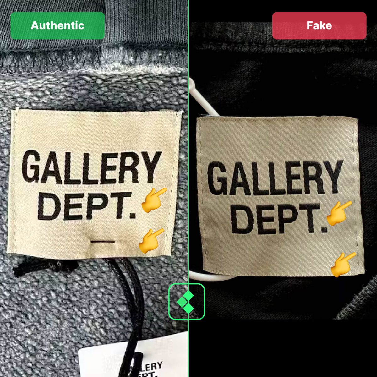 Gallery Dept Fake Vs Real Neck Tag