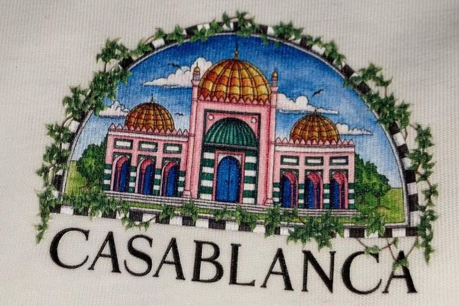 Casablanca logo on a t-shirt