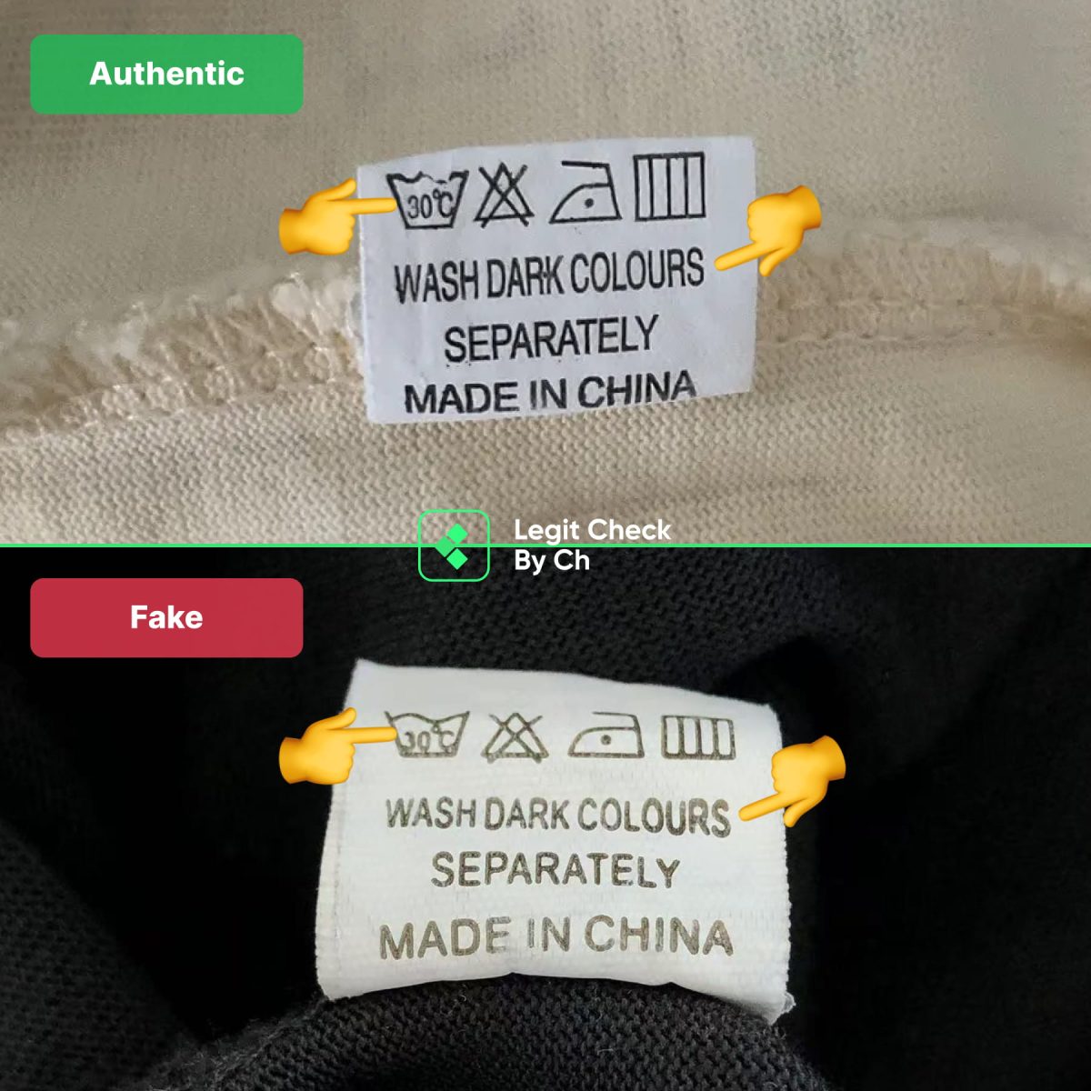 How to legit check Godspeed clothes by the wash tag